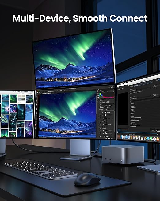 Silkland 80Gbps USB 4 for Thunderbolt 5 Cable 10FT/3M, up to 120Gbps Bandwidth for Dual 8K, 240W PD 3.1 Charging, Braided USB C Video Cable Compatible Thunderbolt 4, MacBook, iPhone 17, SSD, Dock