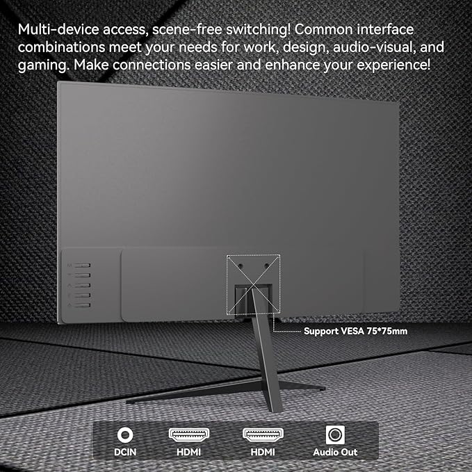 23.8 Inch FHD (1920 x 1080) Computer Monitor, VA Panel 100Hz Gaming Office Monitor,3000:1 Contrast Ratio, Adaptive-Sync Support (FreeSync Compatible), HDMI Ports (L25K60)