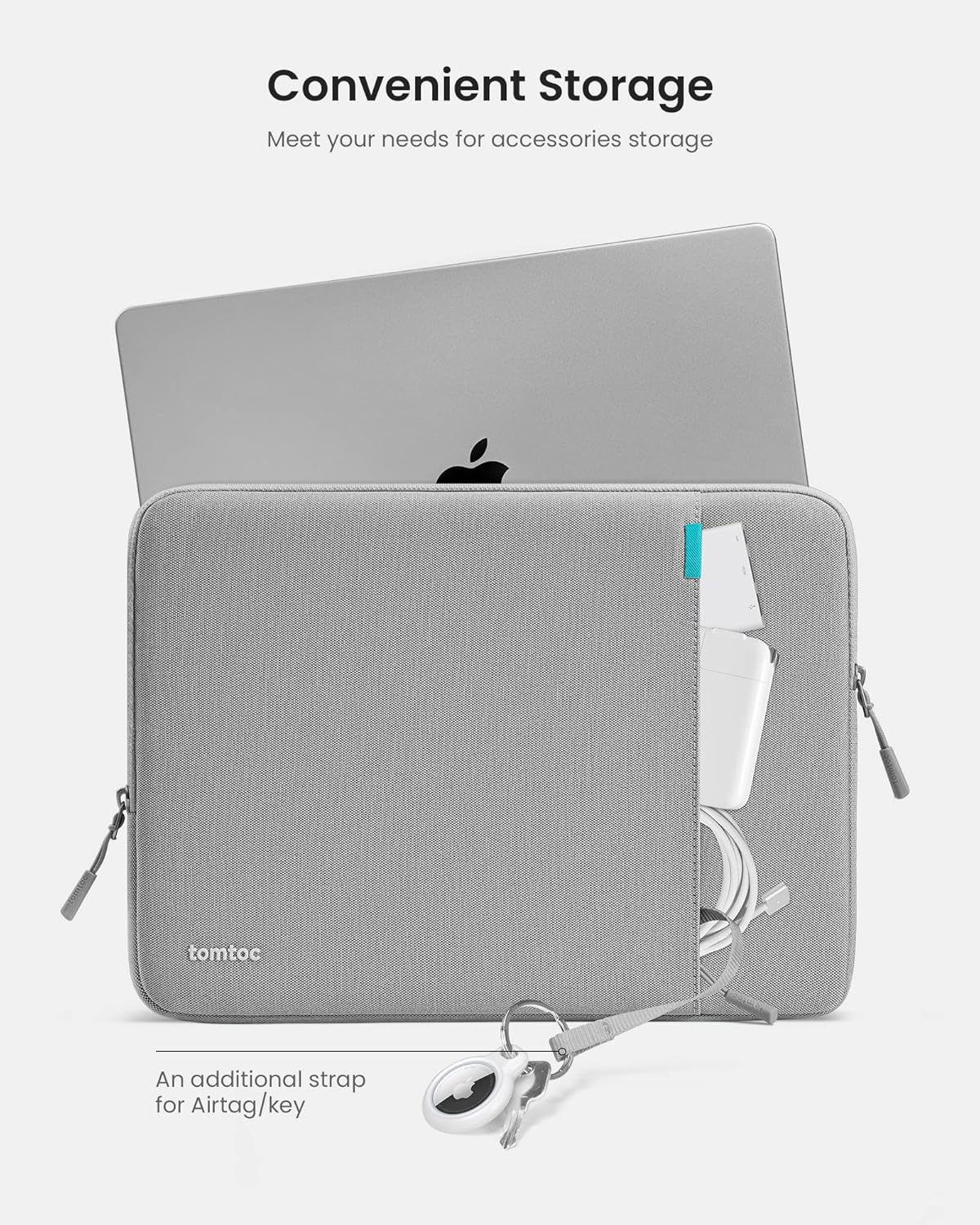 tomtoc 360 Protective Laptop Sleeve Set for 14-inch New MacBook Pro M4/M3/M2/M1 Pro/Max A3112 A3401 A3185 A2992 A2918 A2779 2024-2021, Water-Resistant MacBook Case Bag with Organized Accessory Pouch