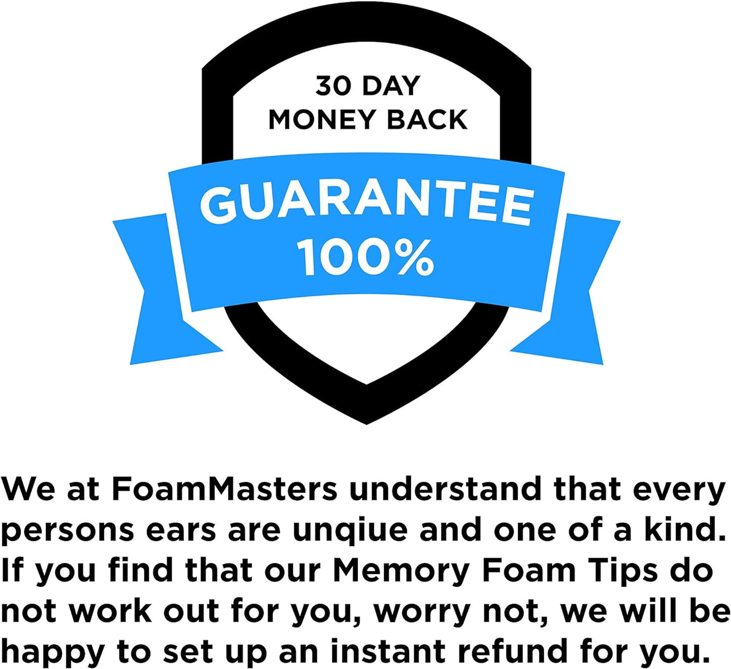 Foam Masters Memory Foam Ear Tips for AirPods Pro 1st & 2nd Gen | Comfortable | Secure | Better Noise Cancellation | Version 3.0 Replacement Buds (Large - 3 Pairs, White)