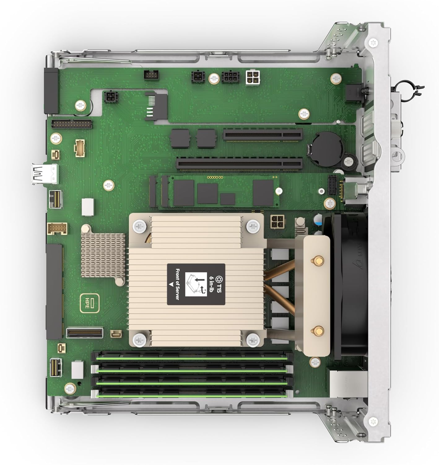 Hewlett Packard Enterprise ProLiant MicroServer Gen11 Tower Server, Intel Pentium Gold G7400 Processor, 16GB Memory, 1TB HDD Storage, External 180W US Power Supply (HPE Smart Choice P74439-005)