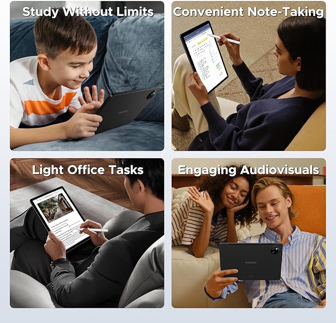 DOOGEE Tab A9+ 11 inch Tablet with 90Hz,8580mAh,20GB+64GB/2TB Octa Core Android Tablet,7.9mm Ultra Thin Gaming Tablets,13MP+5MP,Dual Speakers,Bluetooth 5.0,Face ID,5G WiFi,FM,Widevine L1,GPS,Blue