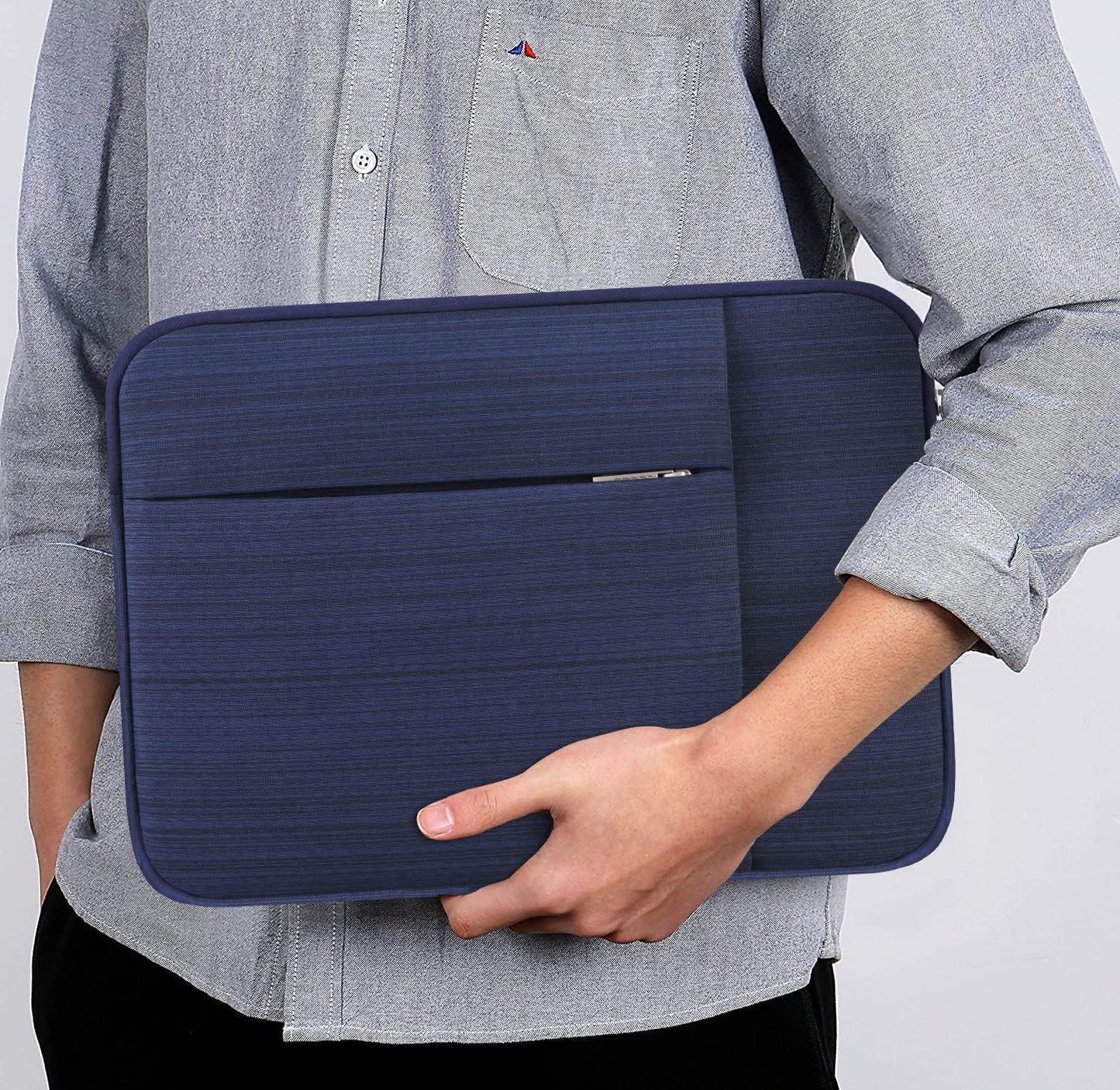 Lacdo 13 inch Laptop Sleeve Case for 13 inch New MacBook Air M4 A3240 2025, M3 A3113, M2 A2681, M1 A2337 | 13" MacBook Pro M2/M1 A2338 A2251 A2289 | 13" iPad Air M3/iPad Pro M4 Computer Bag, Blue