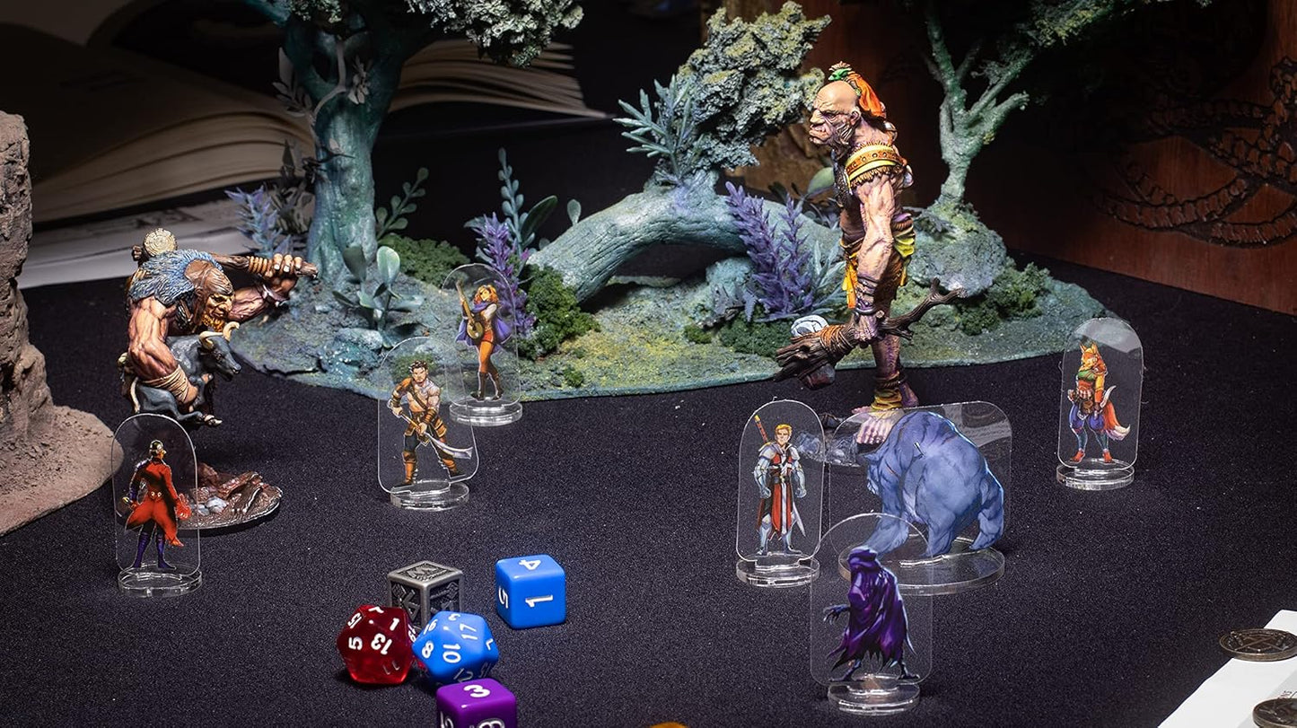 Arcknight Dungeons and Dragons Starter Set - 167 Flat Plastic DND Miniatures Ready-to-Use, Full Color, Double-Sided Art - Perfect D&D Gifts for DND 5e, Pathfinder, Heroquest & RPG's (DM Starter Set)