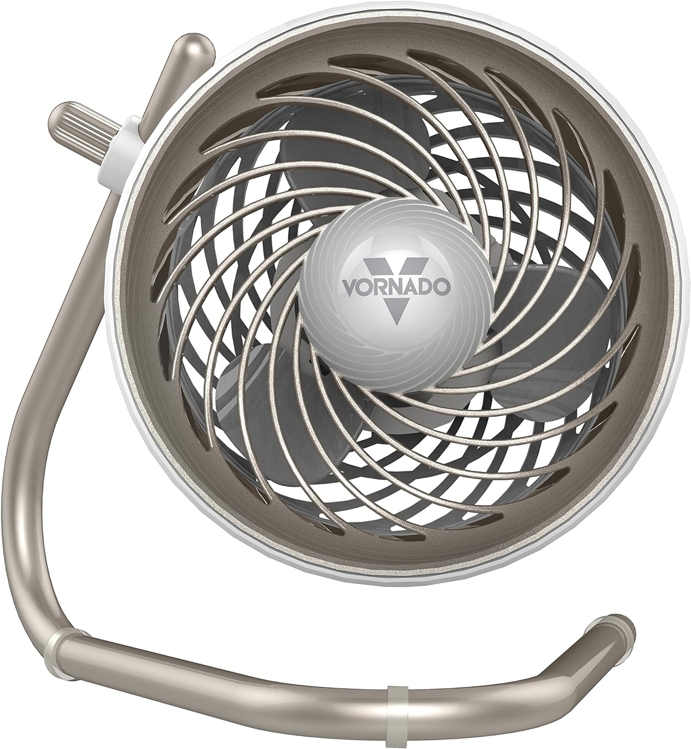 Vornado Pivot Personal Air Circulator Fan, 6-inch, Quiet Portable Travel Fan, 3 Speeds, Champagne