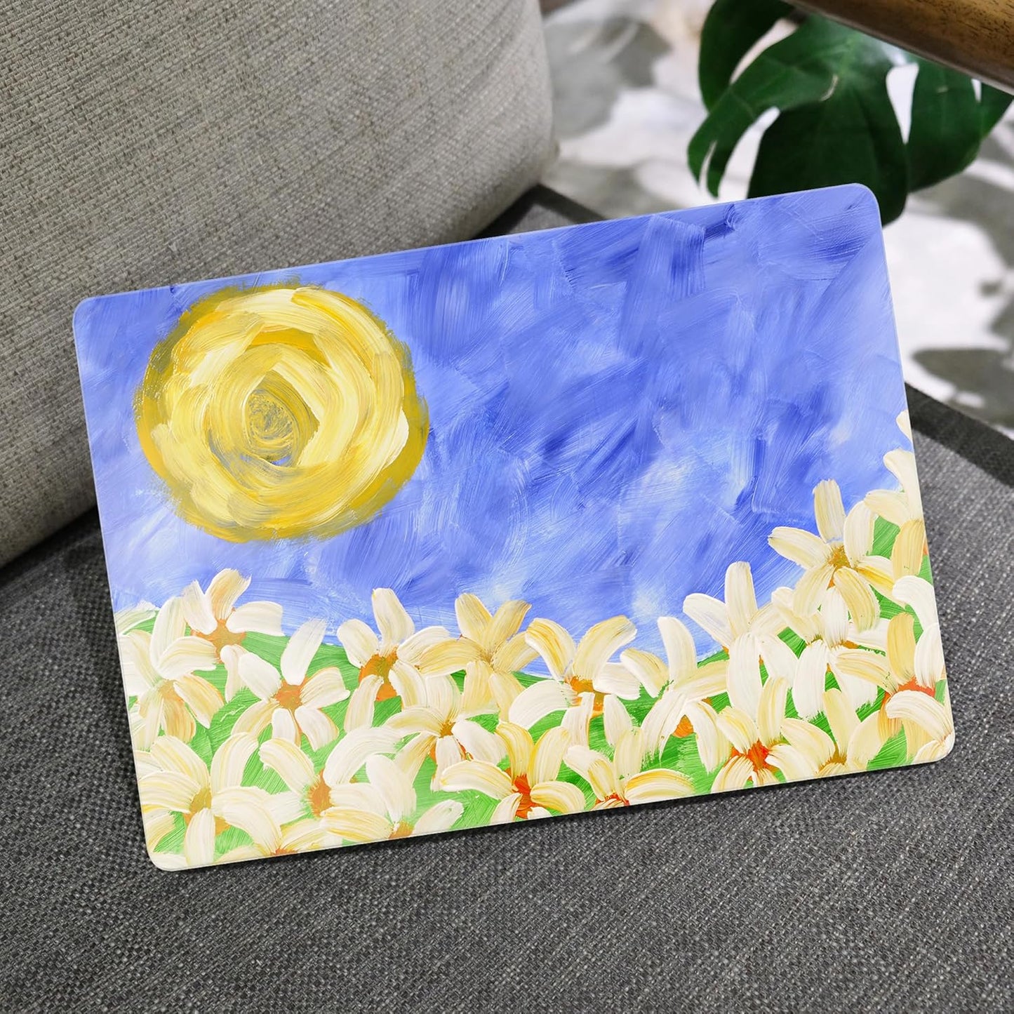 MEEgoodo Case for M4/M3/M2 MacBook Air 13.6 inch Case 2025 2024 2022, Fit Model A3240/A3113/A2681, Laptop Hard Shell with Keyboard Cover Compatible with MacBook Air 13 inch, Summer Flowers