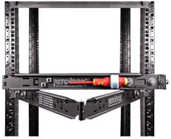 PATCHBOX Setup.exe 3 Installation Tool - Easy Mount for Patch Panels Servers Fits 19” Rails, Square and Threaded Holes - Computer Cabinet and Network Racks - Laptop, Device Workshelf, Holds 110 lbs