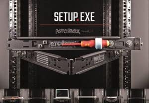 PATCHBOX Setup.exe 2 Installation Tool - Quick Mount for Patch Panel, Computer Cabinet, Server, Network Racks and Laptops - Compatible with 19” Rails, Square and Threaded Holes - Supports 50kg/100lb