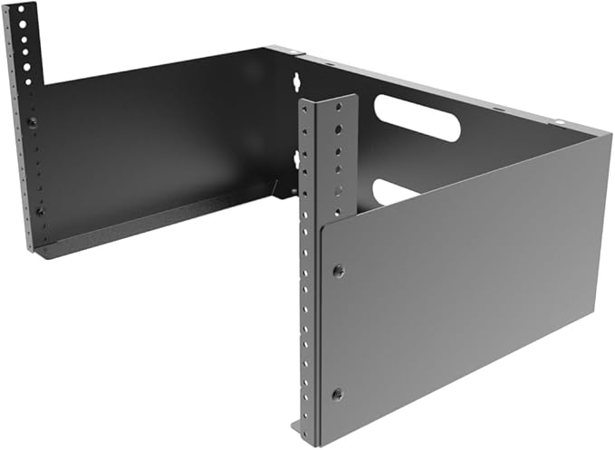 JINGCHENGMEI 6U Wall Mount Network Rack-14 inches Deep-19 Patch Panel Bracket for Network Switches, Server and IT Equipment (6U)