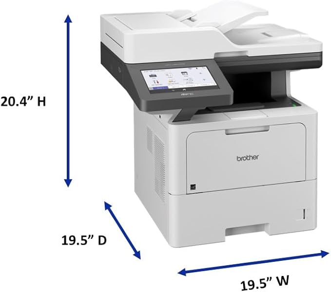 Brother MFC-L6810DW Enterprise Monochrome Laser All-in-One Printer, Large Paper Capacity, Wireless Networking, Advanced Security Features, and Duplex Print, Scan, and Copy, Works with Alexa