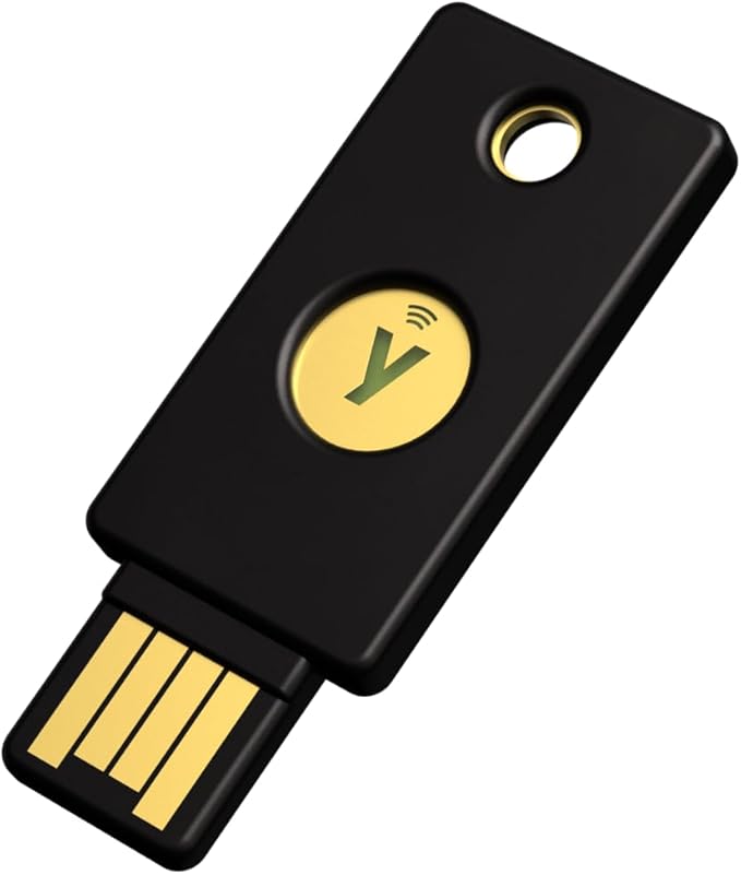 Yubico - Security Key NFC - Basic Compatibility - Multi-factor authentication (MFA) Security Key, Connect via USB-A or NFC, FIDO Certified