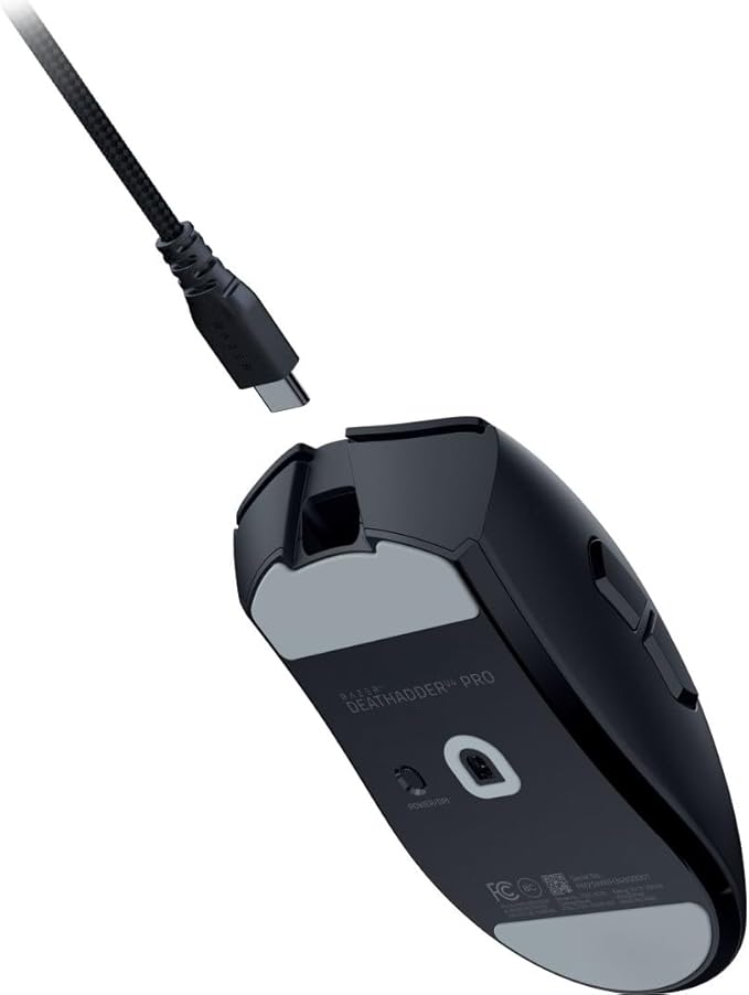 Razer DeathAdder V4 Pro Wireless Gaming Mouse: 56g Lightweight - HyperSpeed Wireless Gen-2 - Optical Scroll Wheel - Optical Switches Gen-4 - Focus Pro 45K Sensor Gen-2 - Up to 150 Hr Battery