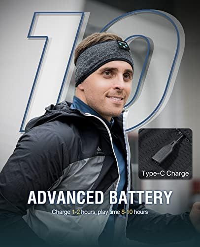 Perytong Wireless Sleep Headphones, Bluetooth Headband, On Ear, Coalblack, Model:PTL01