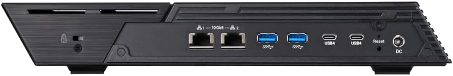 Asustor Flashstor 12 Pro Gen 2 FS6812X 12 Bay All-SDD NAS Storage, Quad-Core 2.3GHz CPU, Dual USB 4 Ports, Dual 10GbE Port, 16GB ECC RAM DDR5,Network Attached Storage with 4 x 2TB NVMe SSD