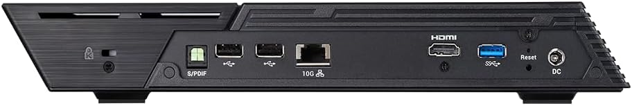 Asustor Flashstor 12 Pro FS6712X,12 Bay All-SDD NAS Storage, Quad-Core 2.0GHz, 10GbE Port, 4GB RAM DDR4, Network Attached Storage with 8 x 4TB NVMe SSD