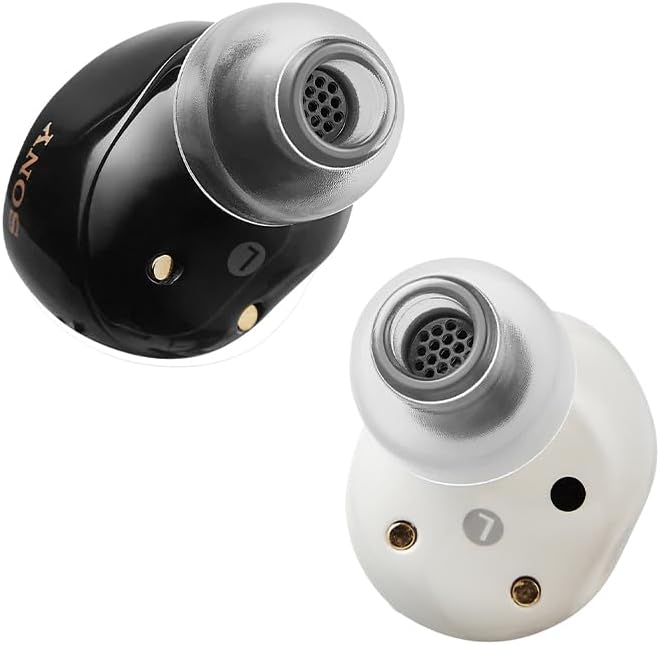 AZLA SednaEarfit Crystal Standard 2 - Earbud Tips for Wireless Headphones - Noise Canceling Earbuds Replacement Tips Eartips Compatible with Sony WF-1000XM5, Beats, Sennheiser, Jabra (2 Pair, M)