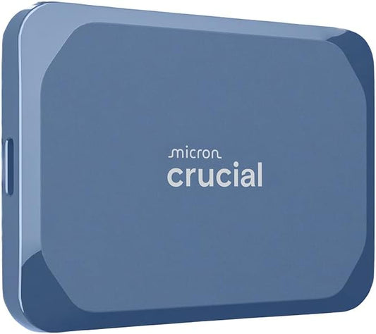 Crucial X10 6TB Portable SSD, Up to 2,100MB/s, USB 3.2 USB-C, External Solid State Drive, Compatible with Windows, Mac & Android, Durable Storage for Games, Photos & Files, Blue - CT6000X10SSD9-02