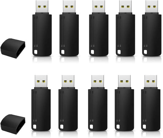 KEXIN 8GB Flash Drive Thumb Drive 10 Pack 8G USB Flash Drive Bulk Memory Stick with LED Indicator, Flash Drives Design in Snap Cap