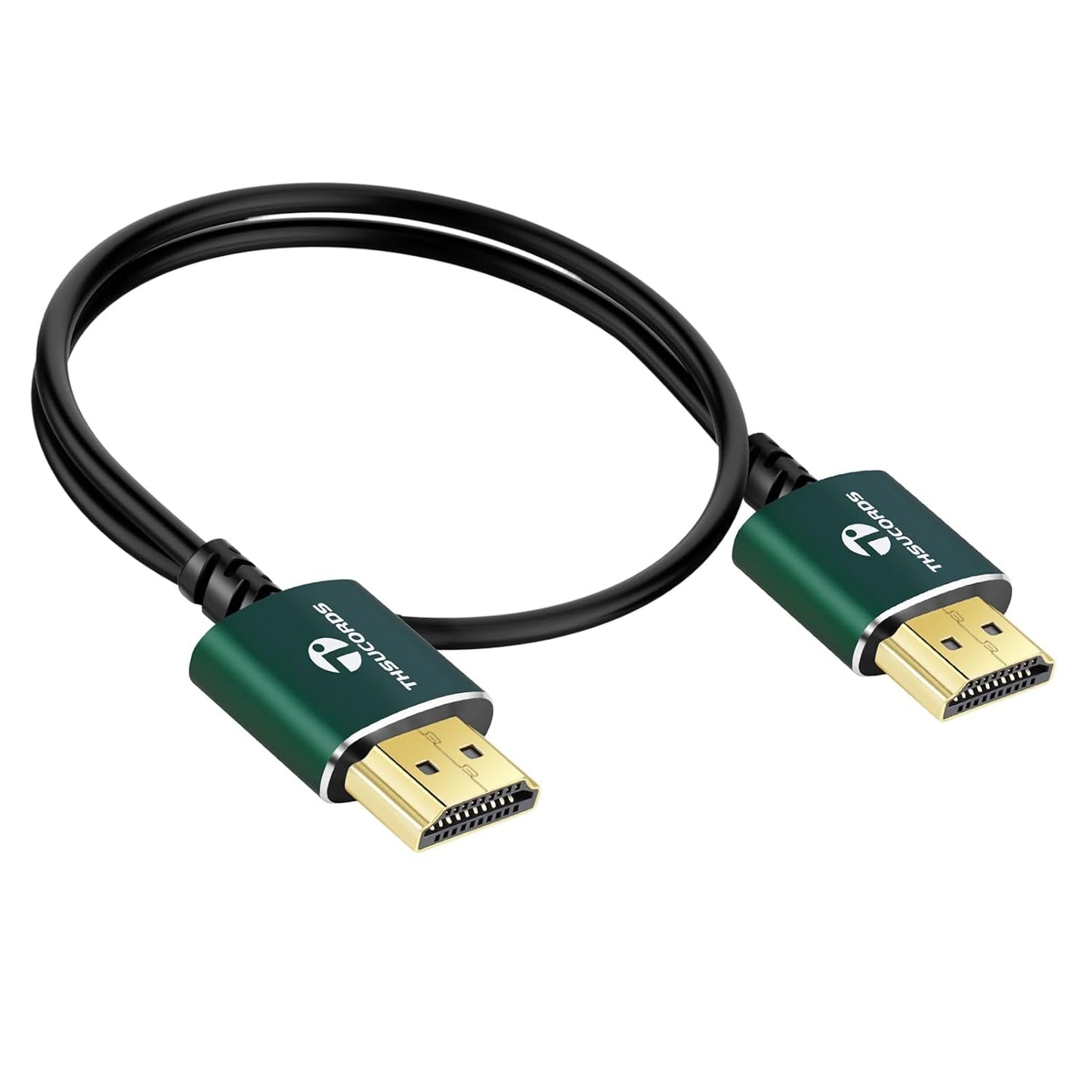 Slim HDMI Cable 1FT, Ultra Soft & Thin HDMI to HDMI Cord, Extreme Flexible & Skinny HDMI Wire Supports High Speed 4K@60Hz 18gbps 2160p 1080p