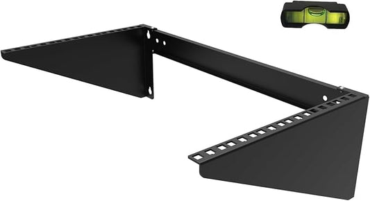 JINGCHENGMEI 6U Vertical Wall Mount Rack-Heavy Duty 125 Capacity Small Server Rack Mounting for 19 inches IT, AV, Studio, Network Equipment (6U150)