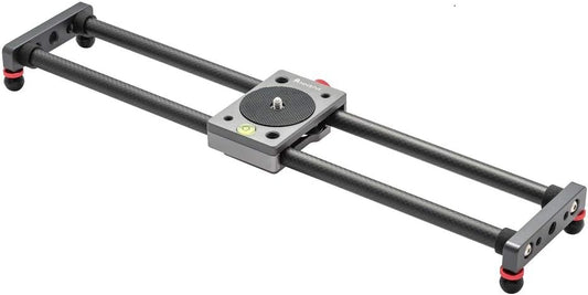 16 inches/40cm Mini Table Top Video Camera Slider Carbon Fiber Rail Rods for Smartphone iPhone Samsung DSLR Sony Canon Nikon Loading up to 11 lbs /5Kgs