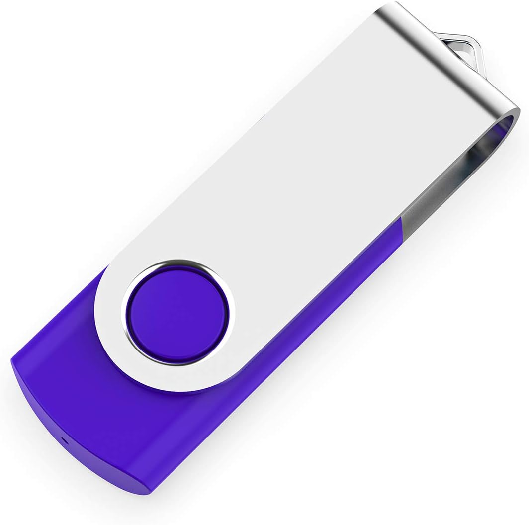 Kootion 5 Pack 4GB USB Flash Drive 4GB Flash Drive Thumb Drive Memory Stick Pen Drive(5 Colors: Black Blue Green Purple Red)