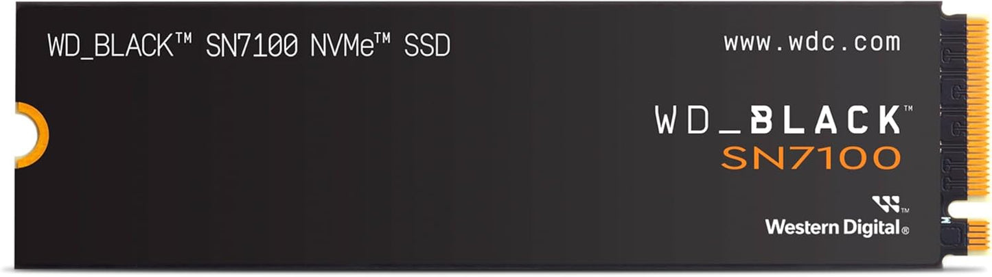 WD_BLACK 500GB SN7100 NVMe Internal Gaming SSD Solid State Drive - Gen4 PCIe, M.2 2280, Up to 6,800 MB/s - WDS500G4X0E [New Version]