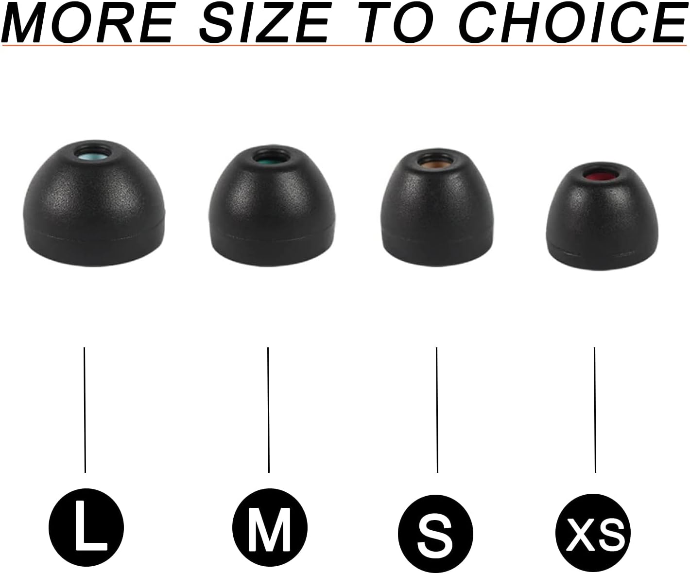 Silicone Ear Tips for Sony Earbuds Replacement for WF-1000XM4 WF-1000XM5 WF-SP800N MDR-XB50AP WF-XB700 XBA, MDR WF Series Earbuds Tips for Sony Earphone, 4 Pairs