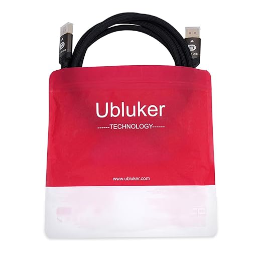 10K 8K DisplayPort 2.1 Cable 54Gbps 16.4 FT, Certified DP to DP Cord 4K 240Hz 165Hz 144Hz 120Hz 10K 8K 120Hz Nylon Braided UHBR HDCP2.3 FreeSync G-Sync RTX5090 Gaming Monitor PC Projector