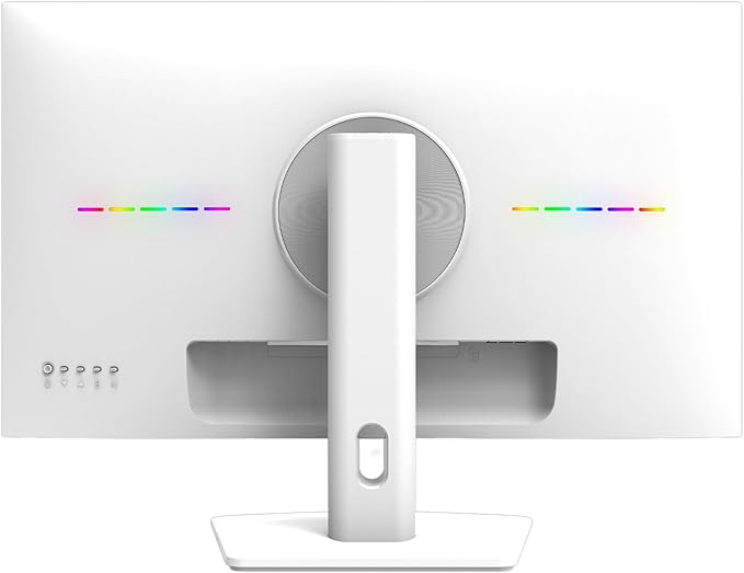 CRUA 27 Inch Gaming Monitor 360HZ, 2K QHD 2560x1440 IPS Panel White Computer Monitors with Built in Speakers, Support AMD FreeSync, 120% sRGB, Blue Light Filter, DP1.4 & HDMI2.1, Wall Mountable