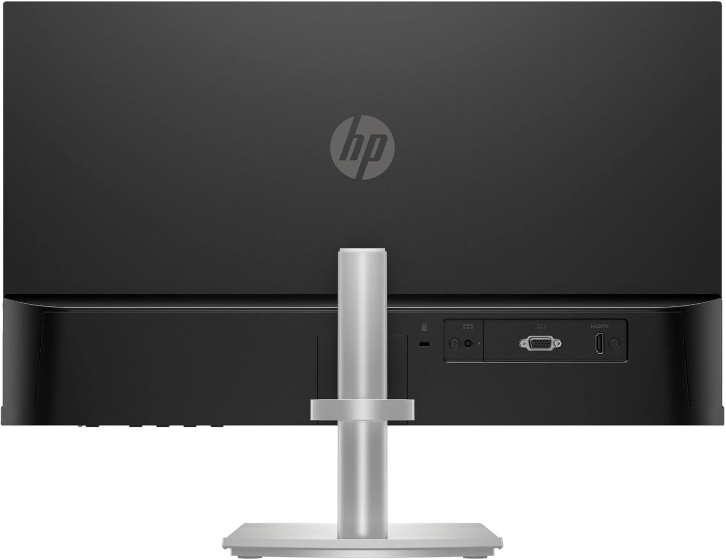 HP Series 5 524sh Monitor (Replaces M24h) 24" IPS FHD (1920x1080) 99% sRGB Display, Adjustable Tilt, Flicker Free, Anti-Glare, Low-Blue Light Filter, Black/Silver w/DKZ Hub USB Port Expander