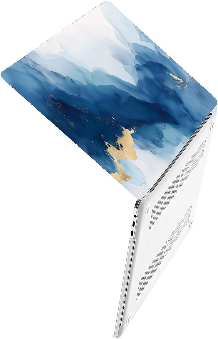 Compatible with MacBook Air 13.3 13.6 Inch Case 2022 2021 2020 2019 Plastic Hard Shell Case Cover,13.3 Pro(A1706/A1708/A1989/A2159/A2289/A2338), Blue Marble