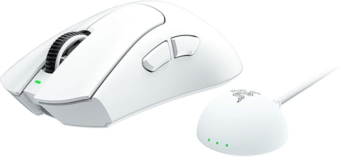 Razer DeathAdder V4 Pro Wireless Gaming Mouse: 56g Lightweight - HyperSpeed Wireless Gen-2 - Optical Scroll Wheel - Optical Switches Gen-4 - Focus Pro 45K Sensor Gen-2 - Up to 150 Hr Battery