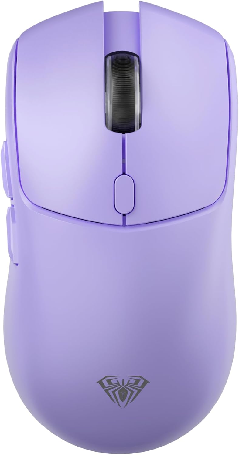 AULA SC580X Wireless Gaming Mouse, Tri-Mode 2.4G/BT5.0/USB-C Gaming Mice with 12000 DPI, 6 Programmable Buttons, Rechargeable Computer Mouse for Laptop/PC/Mac/Tablet