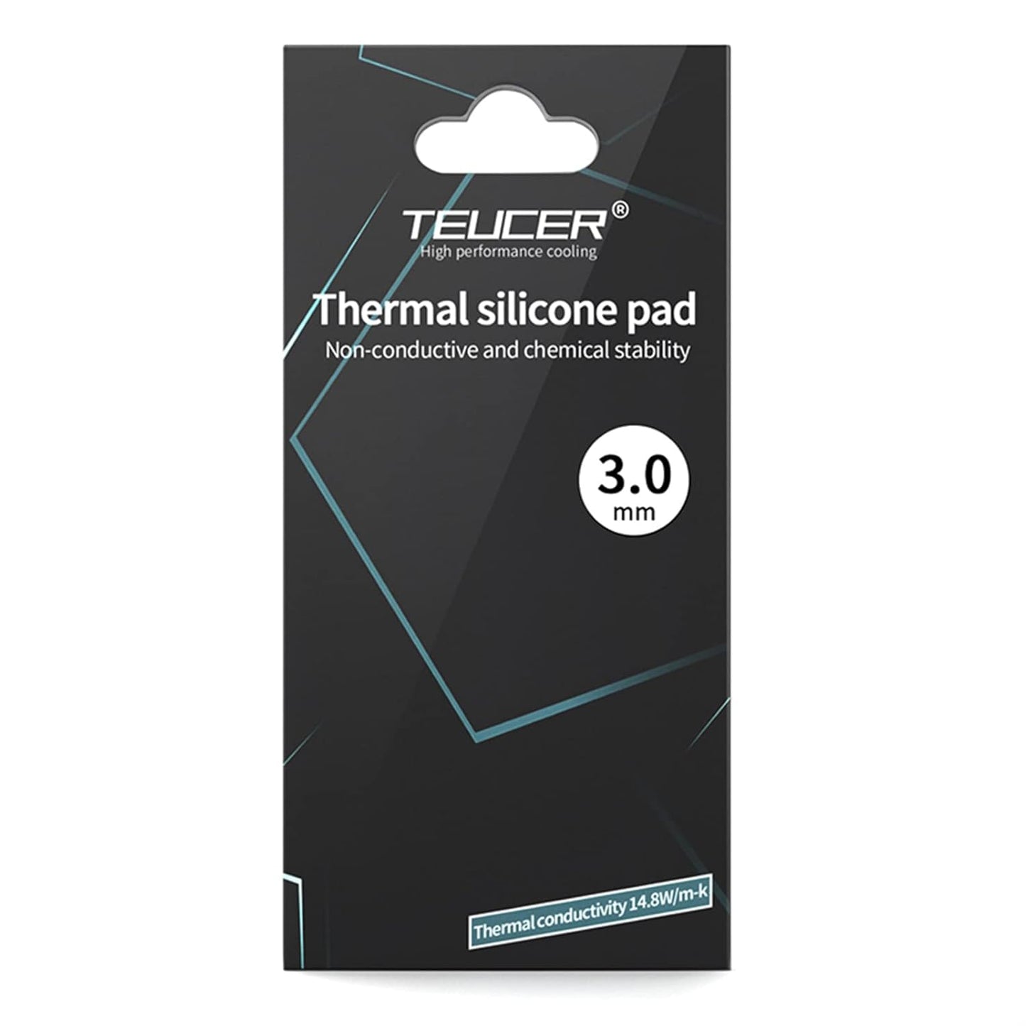 Thermal Pad 14.8 W/mK, 85x45x3mm, Non Conductive Heat Resistance High Temperature Resistance, Silicone Thermal Pads for Laptop Heatsink GPU CPU LED Cooler (3mm)