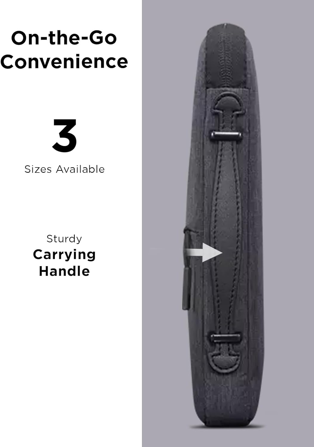 Lenovo Urban Laptop Sleeve 13 Inch for Laptop/ Notebook/Tablet Compatible with MacBook Air/Pro Water Resistant - Charcoal Grey