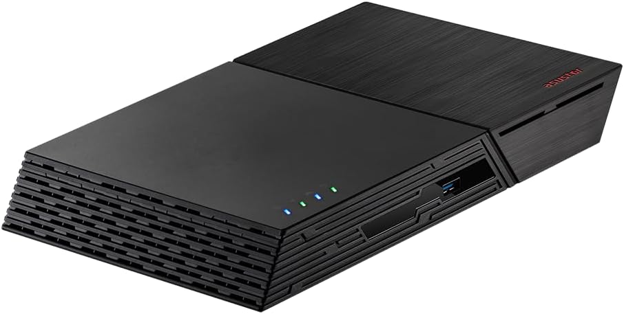 Asustor Flashstor 12 Pro Gen 2 FS6812X 12 Bay All-SDD NAS Storage, Quad-Core 2.3GHz CPU, Dual USB 4 Ports, Dual 10GbE Port, 16GB ECC RAM DDR5,Network Attached Storage with 4 x 4TB NVMe SSD