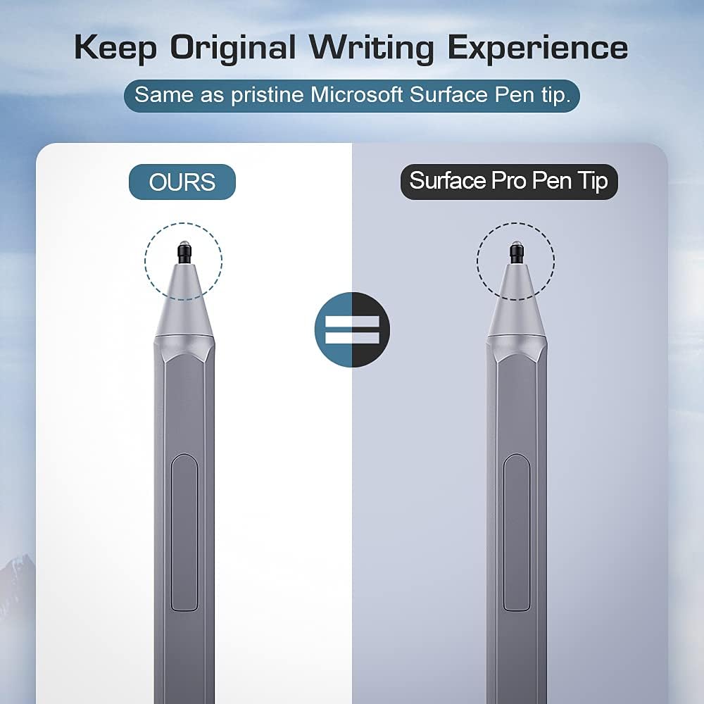 Moko Pen Tips for Surface Pen (3 Packs, HB/2H/H Type), Surface Pen Tip Replacement Kit Compatible with Surface Pro 2017 Pen (Model 1776)/Surface Pro 4 Pen, Original Pen Nibs Refill for Stylus Pen
