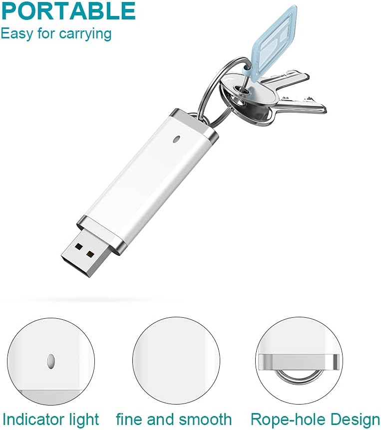 KEXIN 50 Pack 4GB Flash Drive - 4GB USB Pen Drive Memory Stick - 50 Pieces White (4G50PCS)