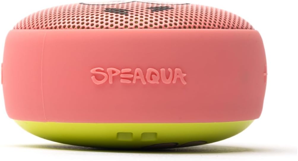 Speaqua Cruiser Patrick from Spongebob, Waterproof Bluetooth Speaker, Small Portable Bluetooth Speaker, Beach Accessory, Portable Outdoor