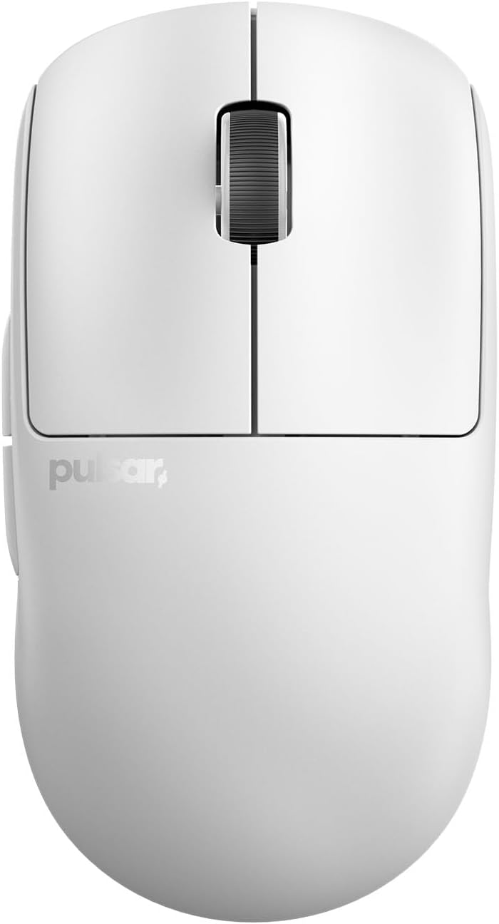 Pulsar Gaming Gears X2 v3 Wireless Gaming Mouse, Ultra Lightweight, Optical Switch, 32000 DPI, 750 IPS, XS-1 Sensor, 8k Compatible (Mini, White)
