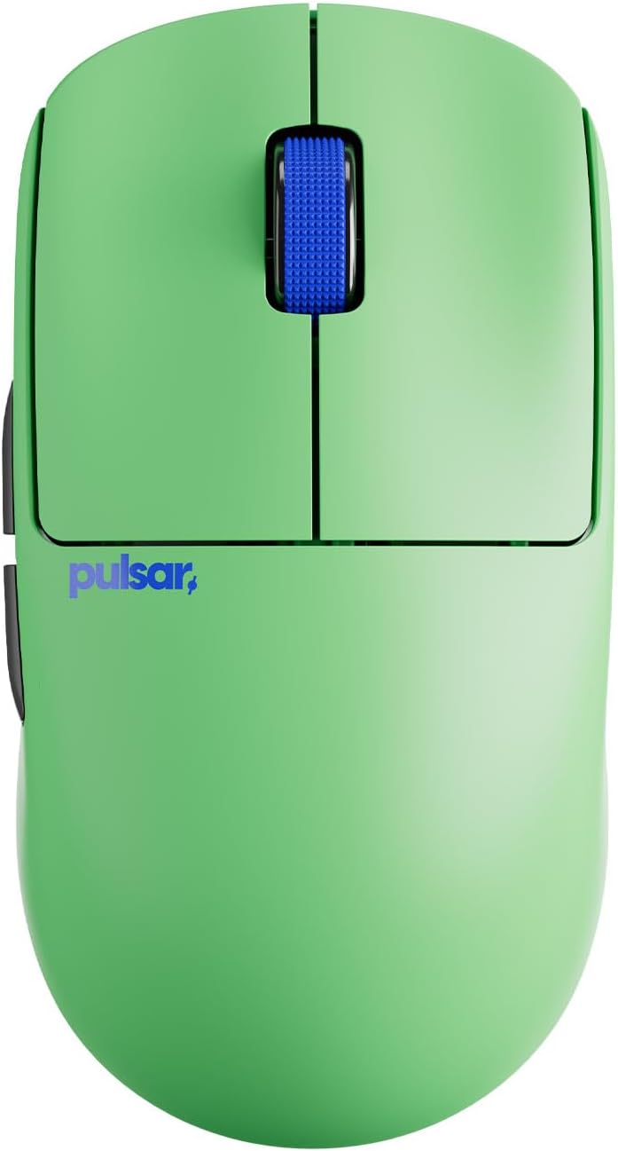 Pulsar Gaming Gears X2 Crazylight Wireless Gaming Mouse, Ultra Lightweight 1.23 oz (35g), Optical Switch, 32000 DPI, 750 IPS, XS-1 Sensor, 8k Compatible (Aqua Zest)