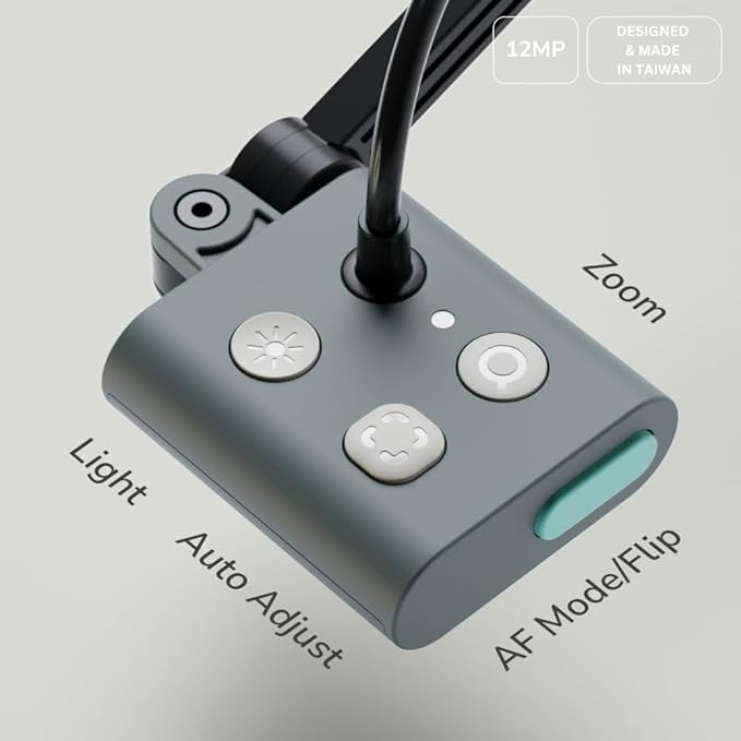 OKIOCAM S2 Pro 13-MP USB Document Camera, Built-in Light & Mic, OKIOPoint Smart Pointer, for PC | Mac | Chromebook, Ultra HD Camera for Live Demo for Web Conference, Remote Teaching