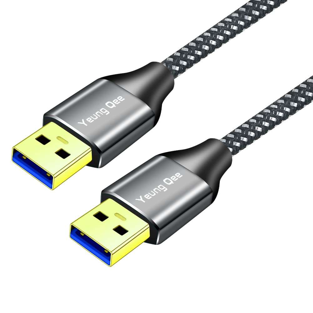USB 3.0 A to A Male Cable 3 ft,Super Speed Type A Male to Male Cable USB 3.0 Double End USB Cord for Hard Disk, Cameras,Laptop Cooler, DVD Player and More (3FT/1M)