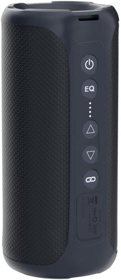 Ortizan Bluetooth Speakers, Portable Wireless Stereo Speaker - IPX7 Waterproof, 30W RMS(40W Peak) Loud Sound, Deep Bass, LED Light, Bluetooth 5.3, for Home/Shower/Outdoor/Beach, Gifts for Adult, Navy