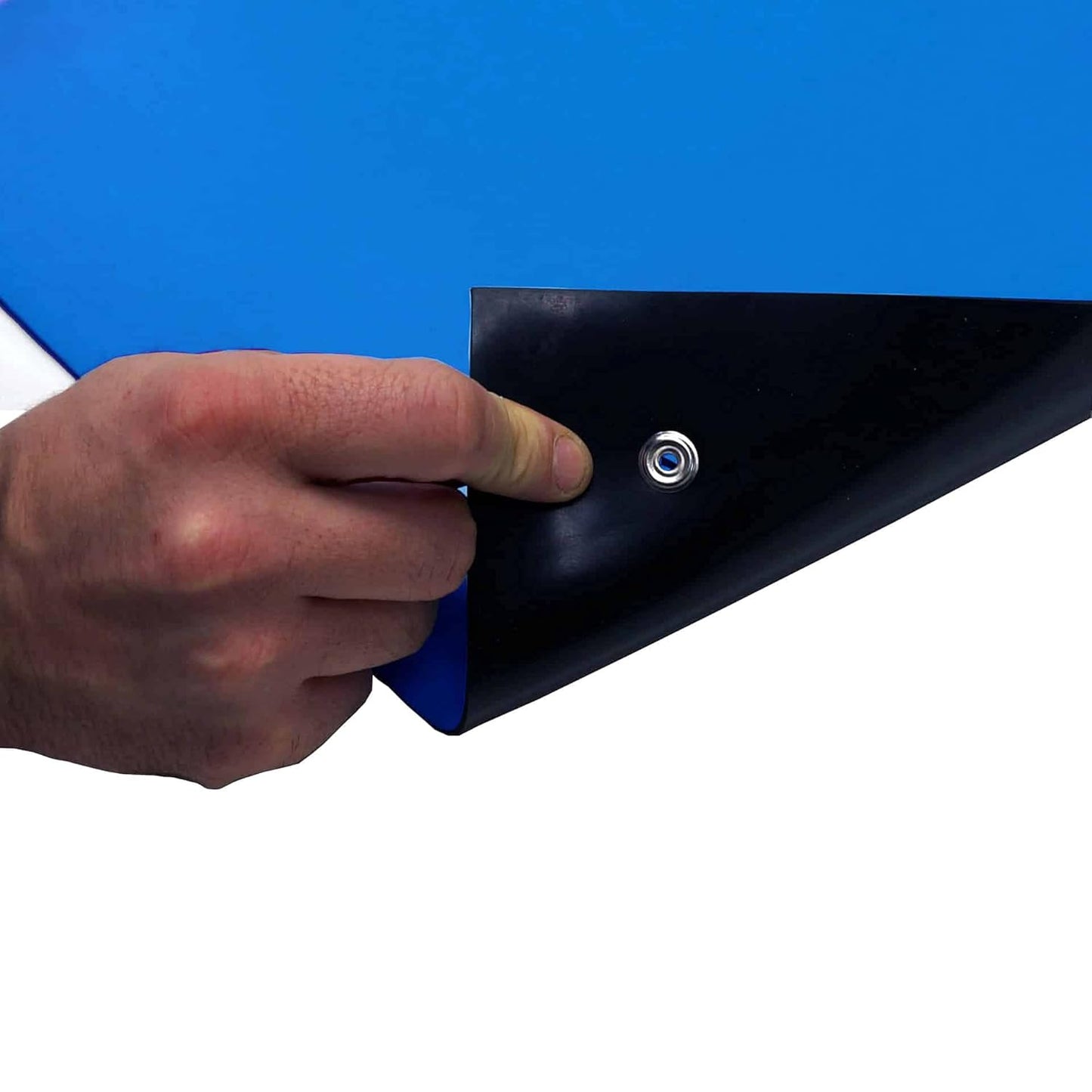 RubberStat Dual Layer ESD Compliant Workstation Rubber Table Mat Kit, Soldering, Cell Phone Repair, with Wrist Strap Set and Ground Cord - 24"x60" Royal Blue