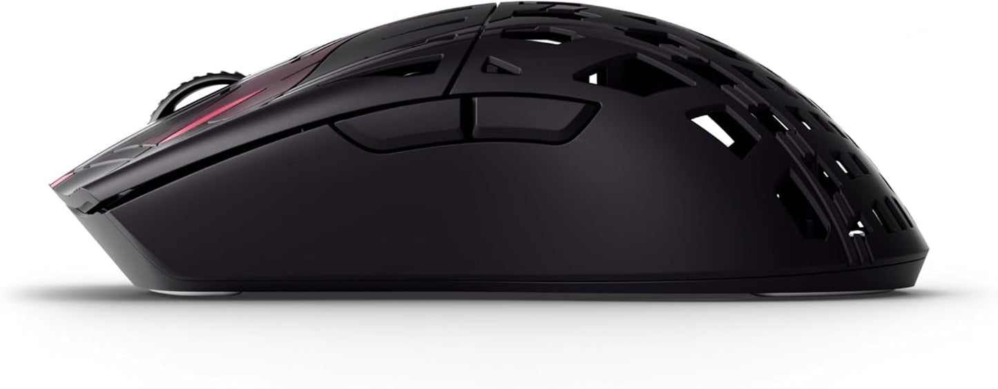 Pwnage Trinity CF Wireless Gaming Mouse - Sakura Samurai Colorway - 39g Ultralight Symmetrical Design - 8KHz Polling - Custom XERO PAW3950 Sensor 36,000 DPI - Solid Sides - PTFE Skates - Esports Grade