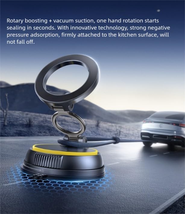 Car Mobile Phone Holder Suspension Central Control Screen Special Hidden Integrated 360 Degree Adjustment Direction Free Paste (MG-ZJ03duan)