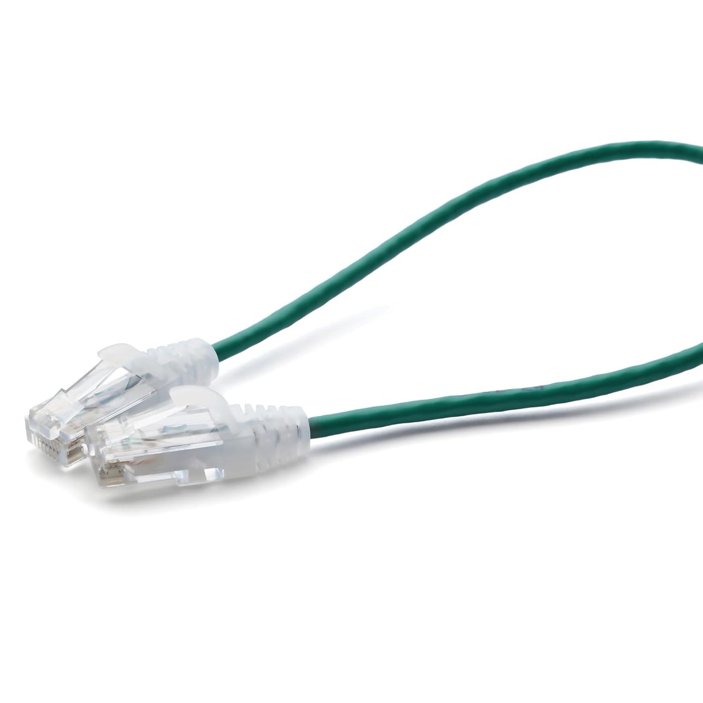 TRUECABLE Cat6 Component Rated Patch Cable, Unshielded (U/UTP), 1ft, Green, 28AWG Solid Copper, Snagless 10G High-Speed Ethernet Cable, PoE++ 4PPoE 100W, UL Listed, RoHS-3, 1 Pack