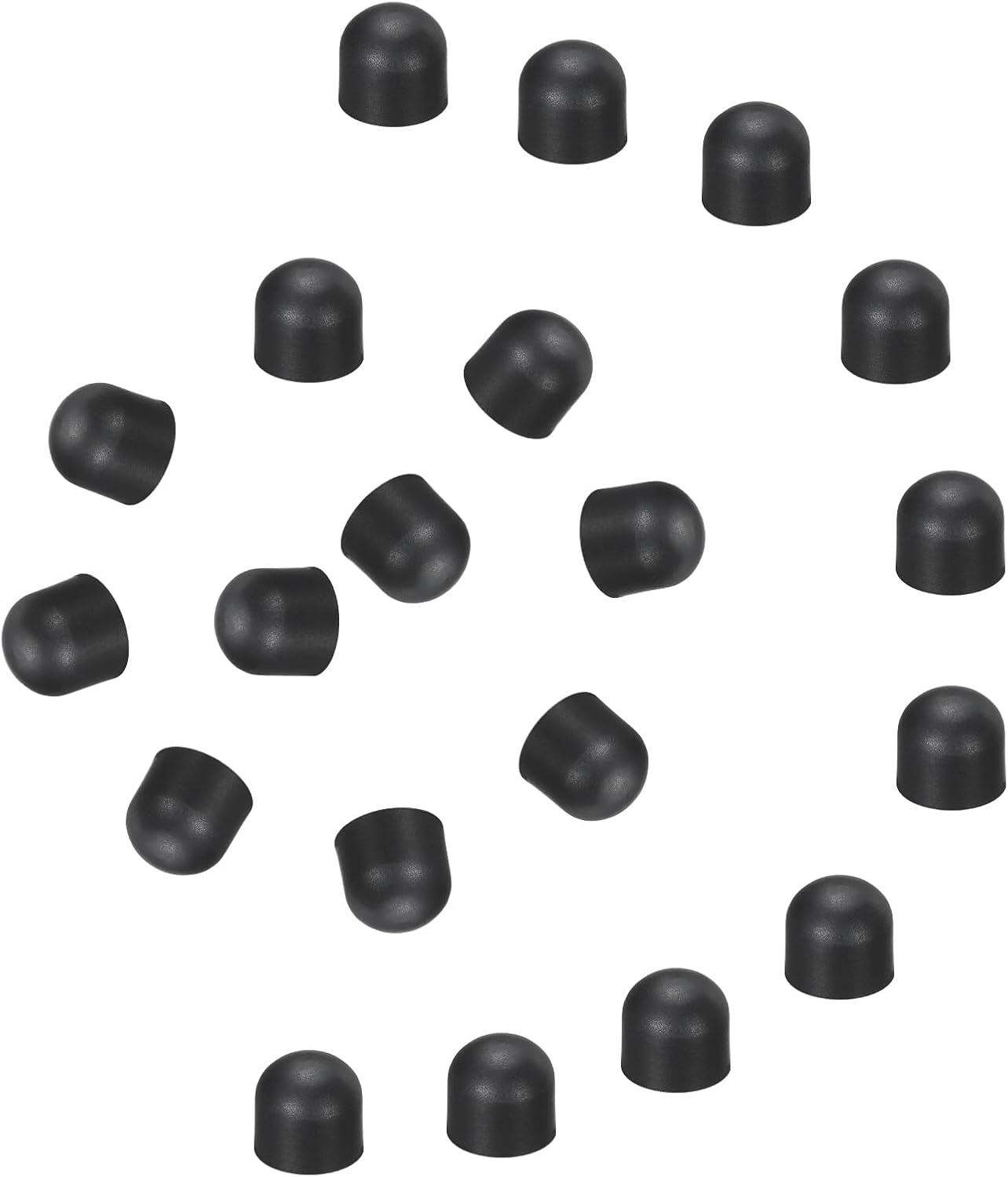 MECCANIXITY 60Pcs Replacement Stylus Pen Tips 7.5mm Conductive Capacitive Touch Screen Pens Tips Silicone Rubber, Black